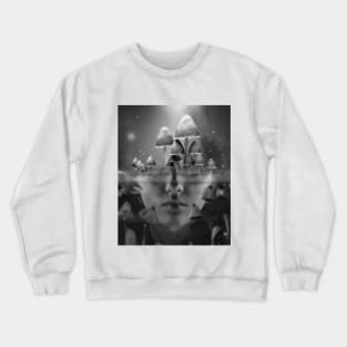 shrooms in my head Crewneck Sweatshirt